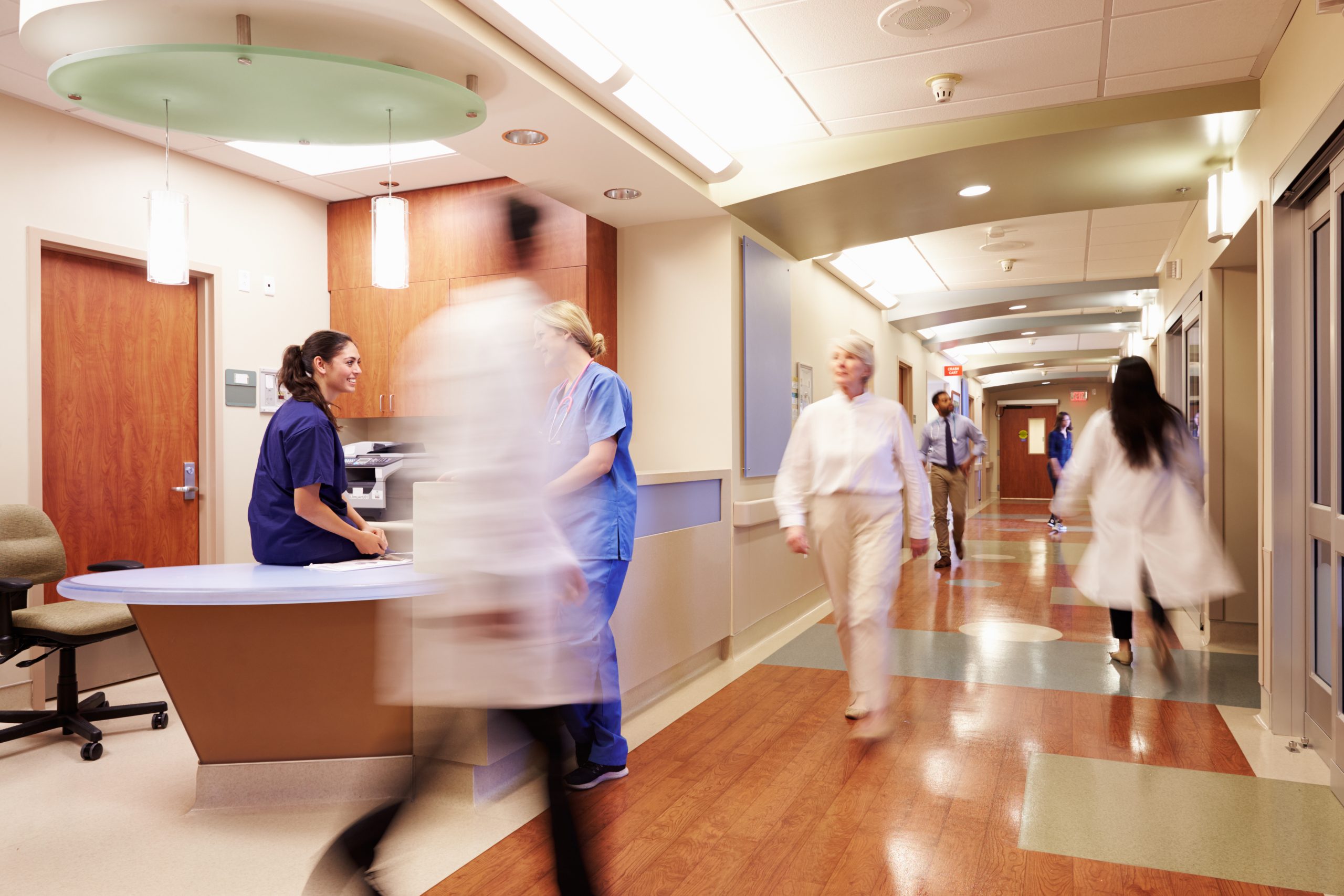 A busy hospital ward