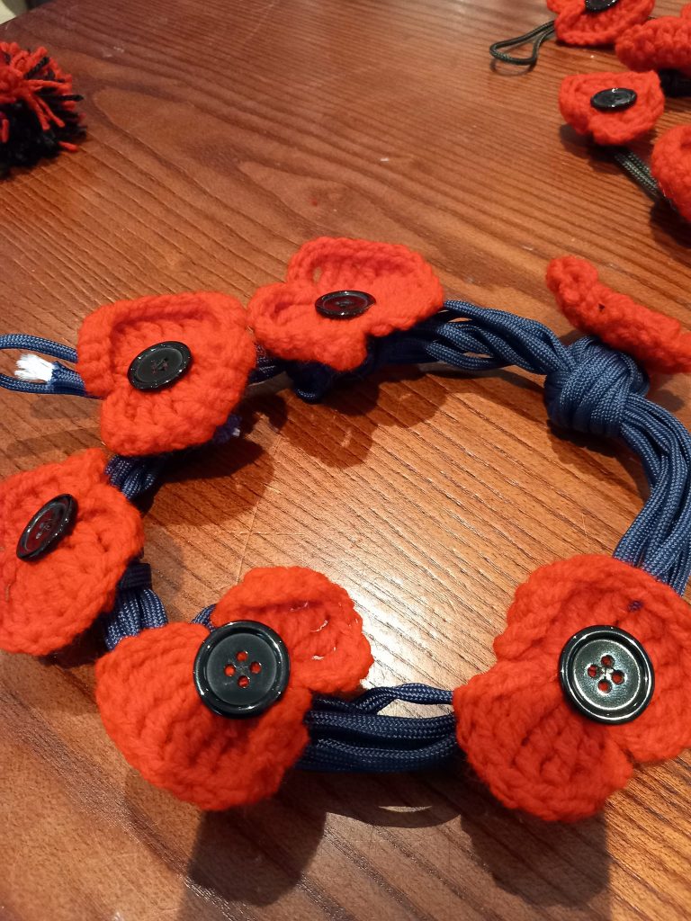 Crochet poppies